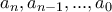 a_{n},a_{n-1},...,a_{0}