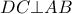 DC \bot AB