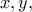 x,y,&theta;