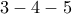 3-4-5 