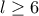 l\geq 6