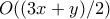 O((3x+y)/2)