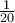 \frac{1}{20}