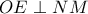 OE\perp NM