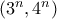 \left( {{3^n},{4^n}} \right)