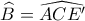 \widehat{B}=\widehat{ACE'}