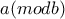 a (modb)