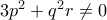 3p^2+q^2r\ne 0