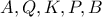 A,Q,K,P,B