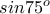 sin75^{o}