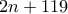 2n+119