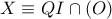 X \equiv QI \cap \left( O \right)