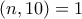 (n,10)=1