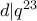 d|q^{23}
