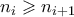 n_i \geqslant n_{i+1} n_i \geqslant n_{i+1}