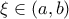 \xi\in (a,b)