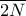 \overline {2N}