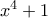 x^4 + 1\,