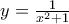 y=\frac{1}{x^2+1}