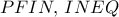 PFIN, \, INEQ
