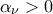 \alpha _{\nu }>0