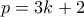 p=3k+2