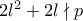 2l^2+2l\nmid p