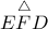 \overset{\bigtriangleup}{ EFD}