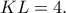 KL = 4.
