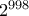 2^{998}