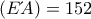 (E΄A)=152