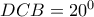 DCB={{20}^{0}}