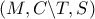 \left( {M,C\backslash T,S} \right)