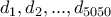 d_1,d_2,...,d_{5050}