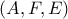(A,F,E)