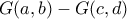 G(a,b)-G(c,d)