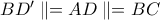 BD' \parallel = AD \parallel = BC
