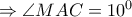 \Rightarrow \angle MAC=10^0 