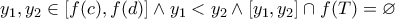 y_1,y_2\in [f(c),f(d)] \wedge y_1<y_2 \wedge [y_1,y_2]\cap f(T)=\varnothing