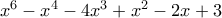 x^6-x^4-4x^3+x^2-2x+3