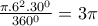 \frac{\pi .6^2.30^0}{360^0}=3\pi