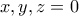 x, y, z=0