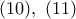 (10),\ (11)
