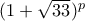 (1+\sqrt{33})^p