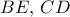 BE,\, CD