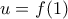 u=f(1)
