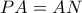PA=AN