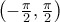 \left ( -\frac{\pi}{2}, \frac{\pi}{2}\right)