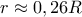 r\approx 0,26R