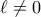 \ell \neq 0